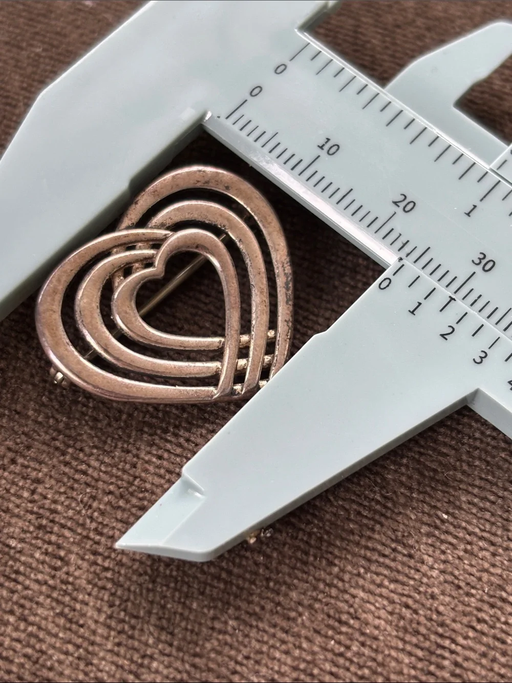 OLA MARY GORIE Sterling Silver Vntg 1960’s Scottish Heart Pin Brooch Fine Jewelr
